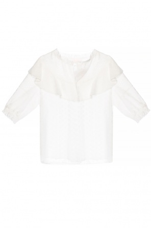 Ruffled openwork top, zdjęcie 1 Ruffled openwork top od See By Chloe
